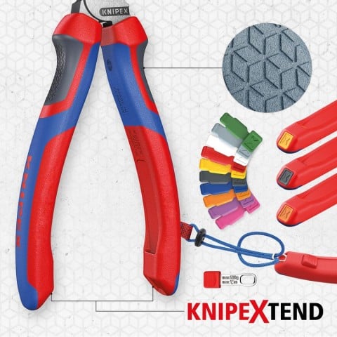 KNIPEX 09 12 240 - 9 1/2" High Leverage Lineman's Pliers New England with Fish Tape Puller & Crimper