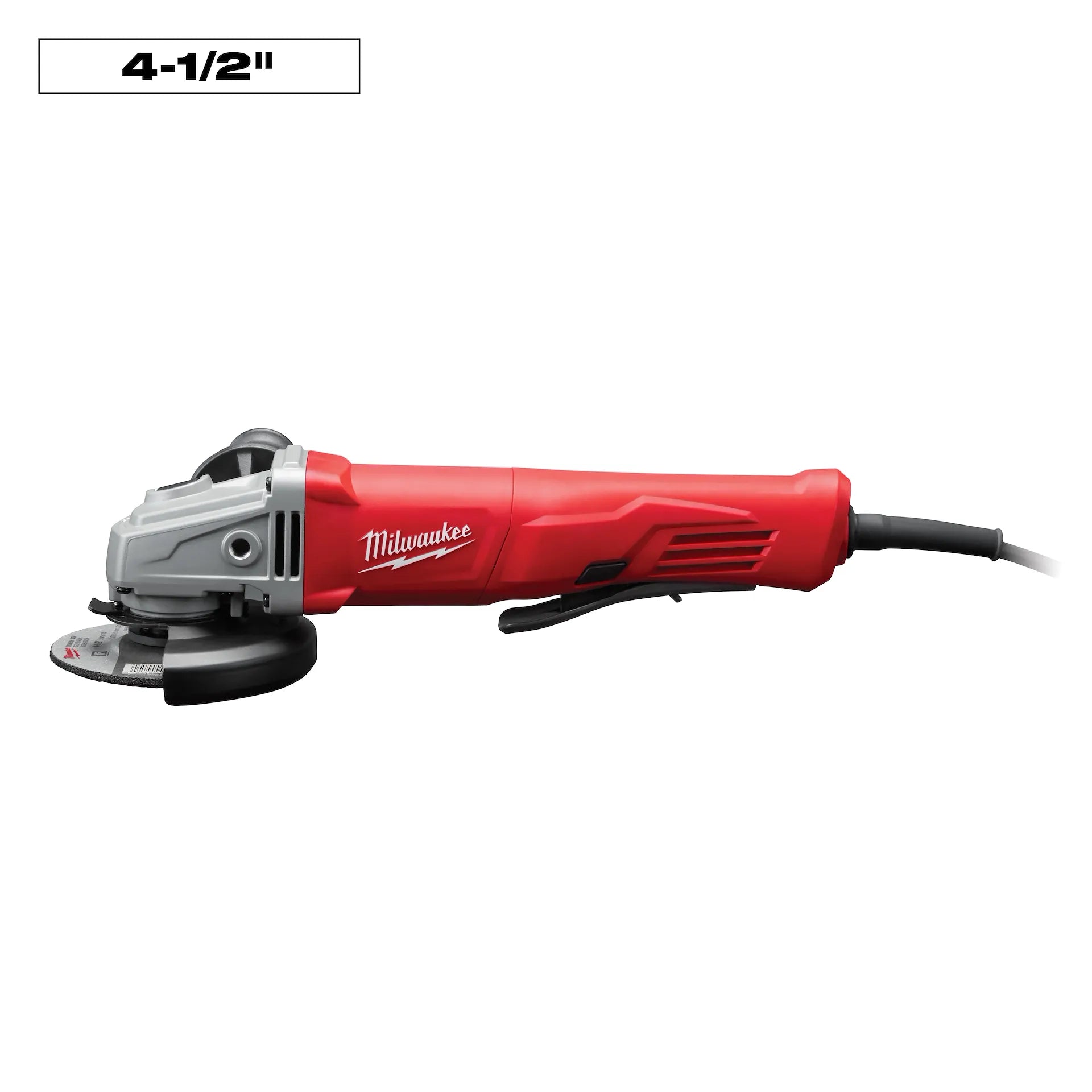 Milwaukee 6142-30 - 11 Amp Corded 4-1/2 in. Small Angle Grinder with Lock-On Paddle Switch