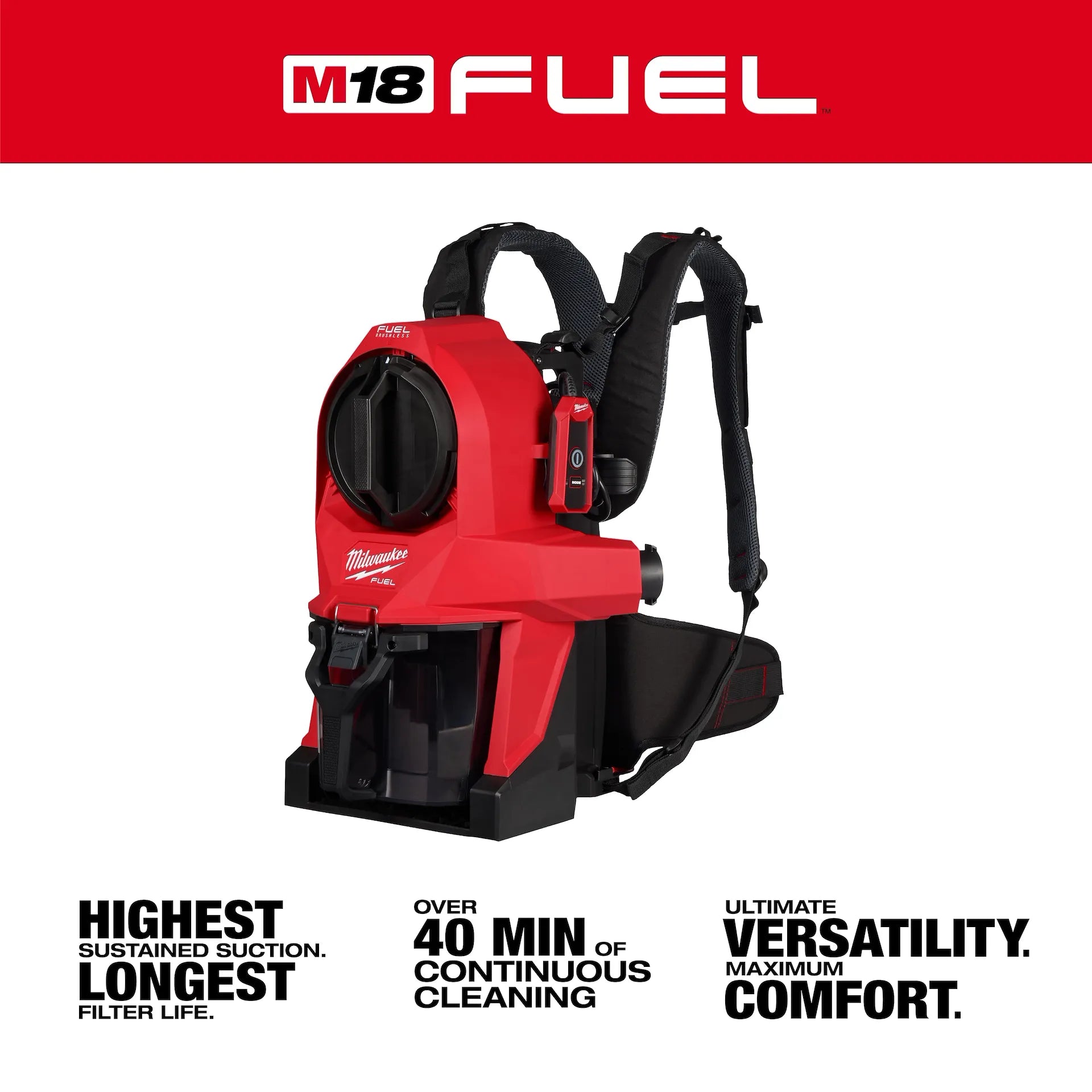Milwaukee 0895-20 - M18 FUEL™ 3-in-1 Backpack Vacuum