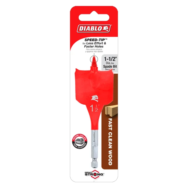 Diablo DSP1090 - 1-1/2" x 4" Spade Bit for Wood