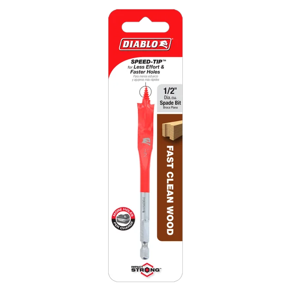 Diablo DSP1020 - 1/2" x 4" Spade Bit for Wood