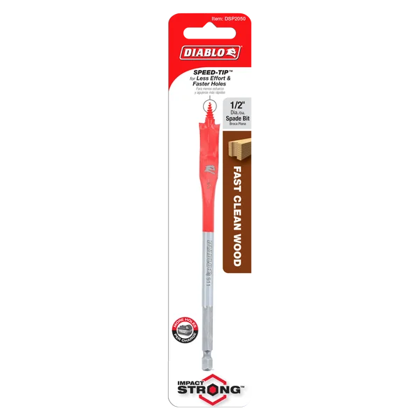 Diablo DSP2050 - 1/2" x 6" Spade Bit for Wood