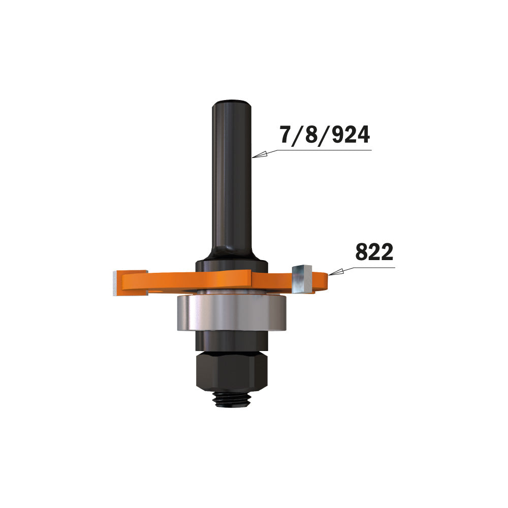 CMT 824.064.10 - 1/4" Arbor for Slot Cutters 822 with Bearing