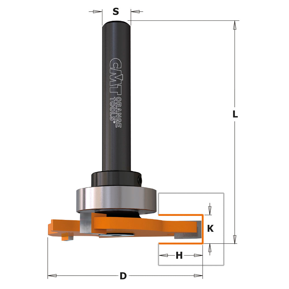 CMT 823.364.11B - 1/4" Shank Slot Cutter