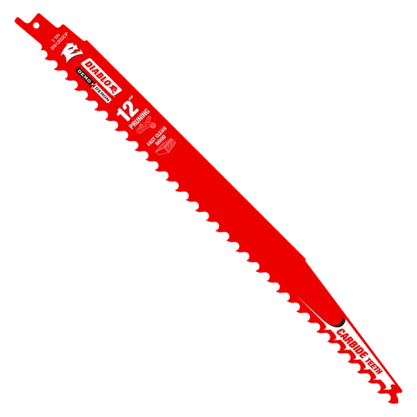 Diablo DS1203CP3 - 12" 3TPI Demo Demon™ Carbide Teeth Reciprocating Saw Blades for Pruning and Clean Wood (3-pk)