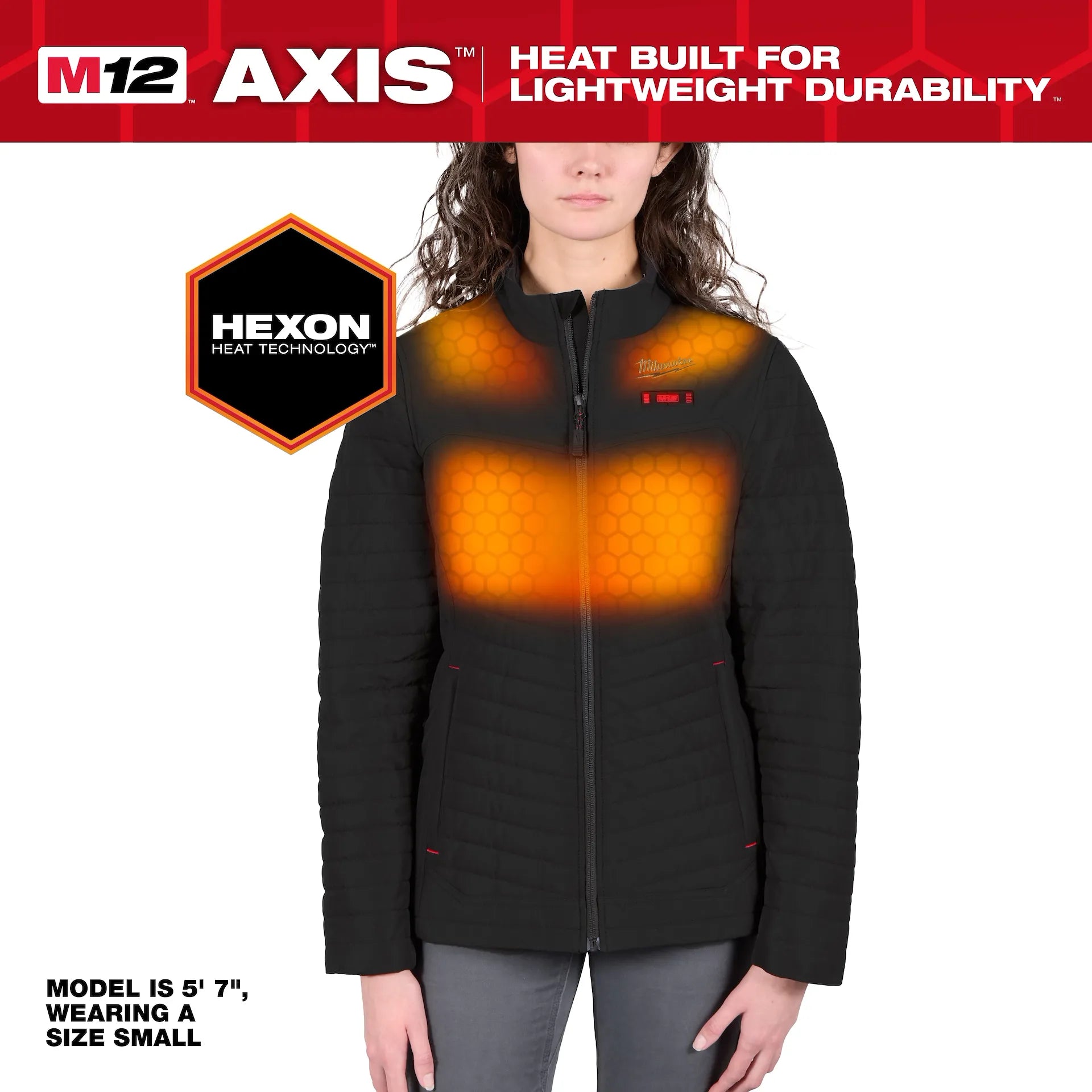 Milwaukee Women's Black AXIS Heated Jacket Kit