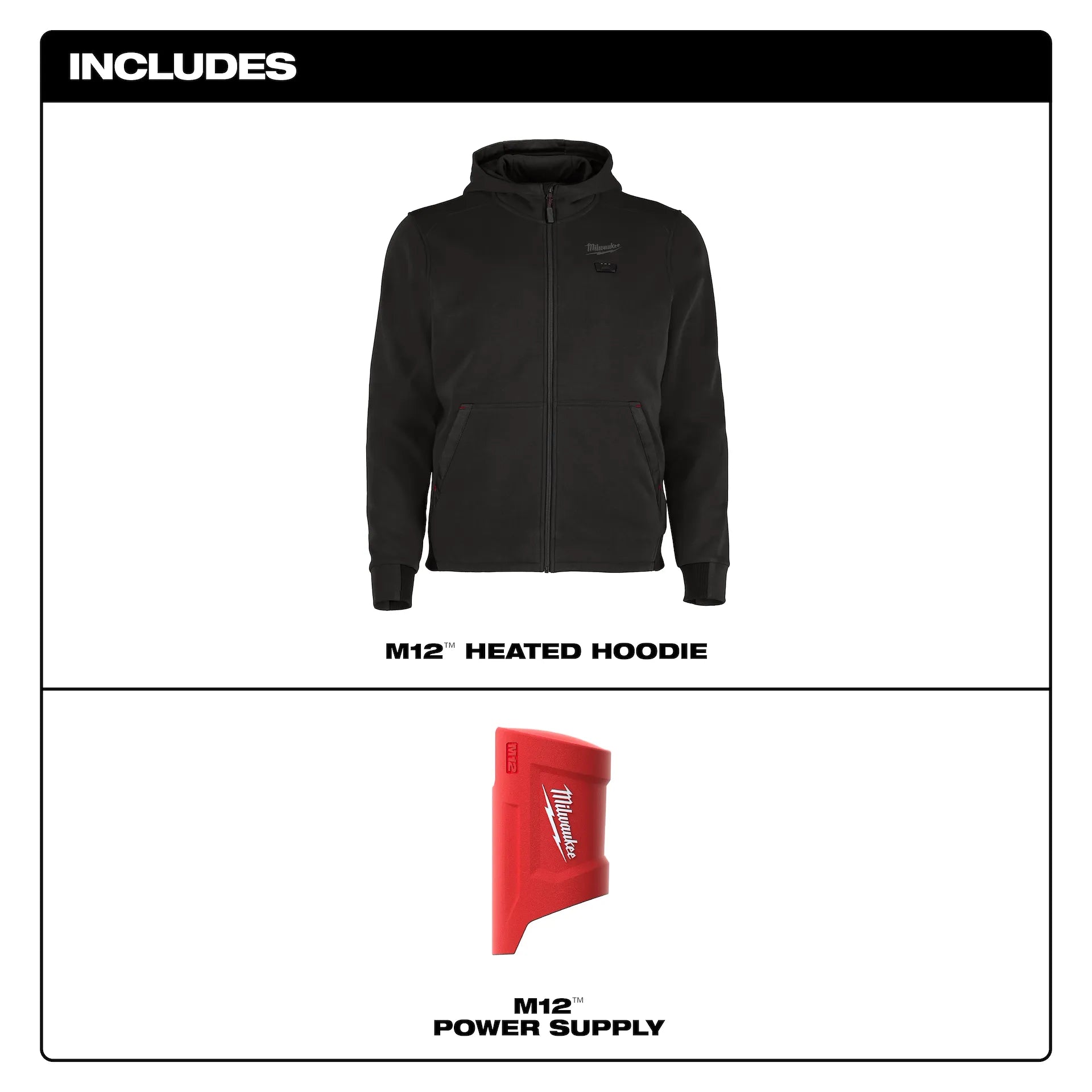 Milwaukee Men's Black Heated Jacket