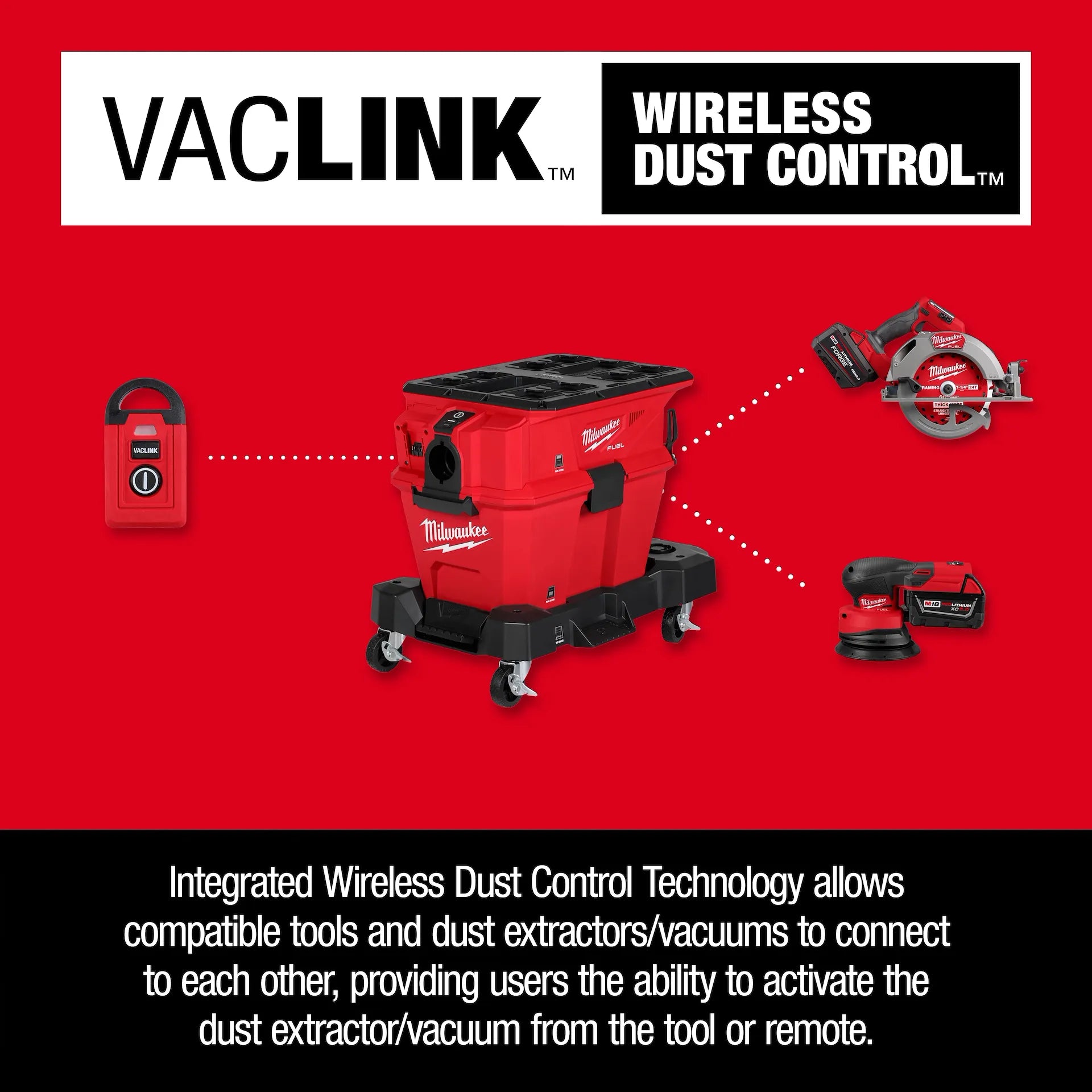 Milwaukee 0914-20 - M18 FUEL™ NEXUS™ 6 Gallon Wet/Dry Vacuum w/ PACKOUT™ Compatibility & VACLINK™