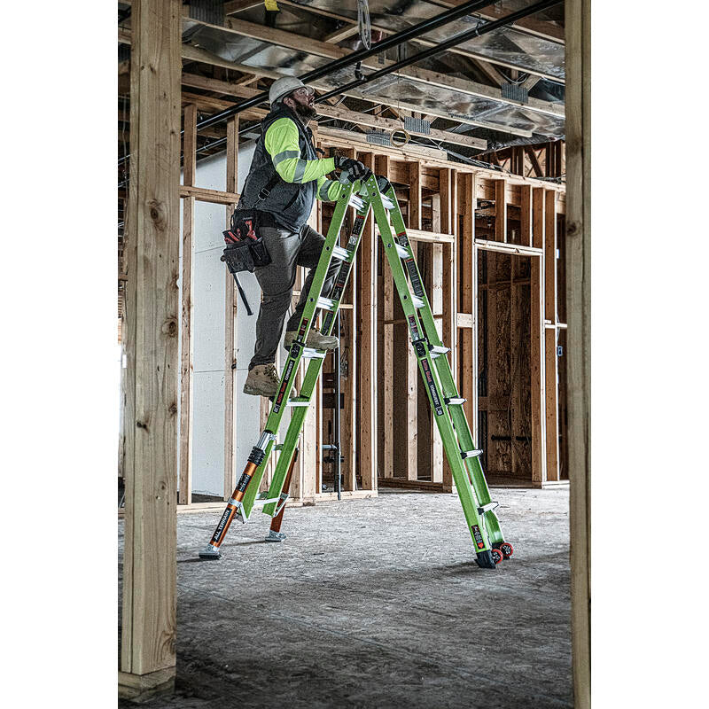 Little Giant 17107-001 - Conquest 2.0 9' - 15" All Terrain Multi Position Ladder