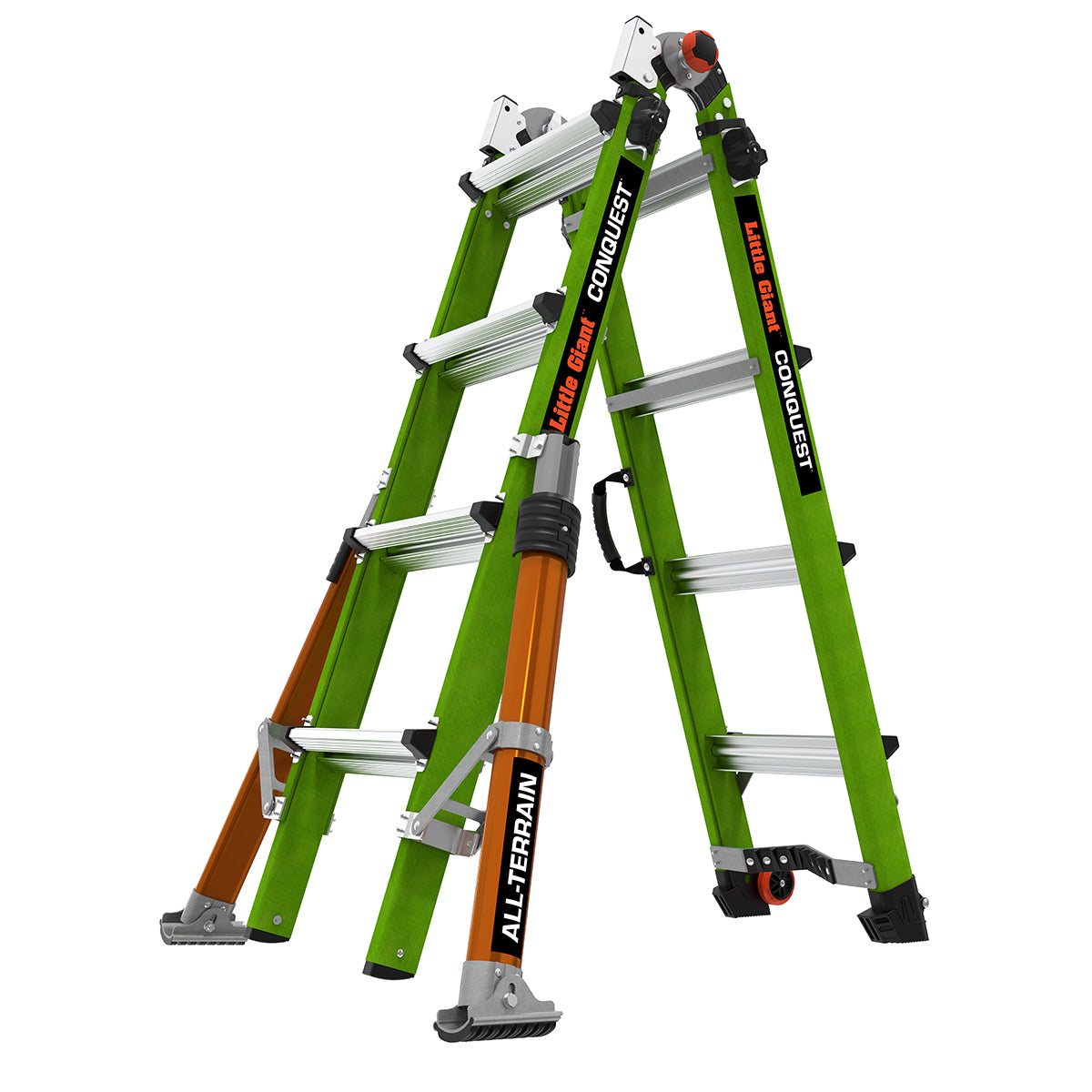 Little Giant 17107-001 - Conquest 2.0 9' - 15" All Terrain Multi Position Ladder