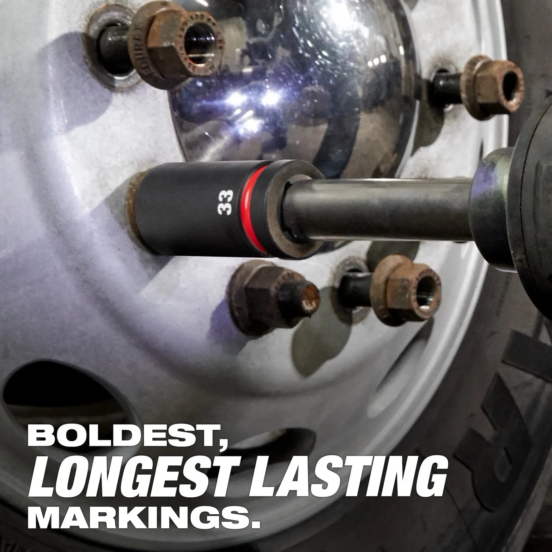 Milwaukee 49-66-7840 - SHOCKWAVE™ Impact Duty 1” Drive 7PC MM & SAE Wheel Service Socket with PACKOUT™