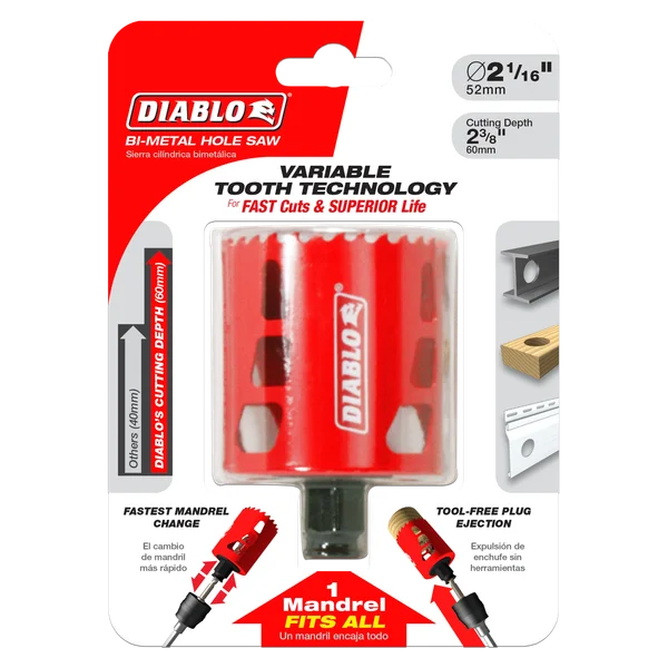 Diablo DHS2063 - 2-1/16" Bi-Metal Hole Saw