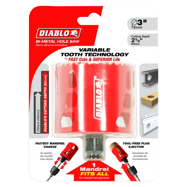 Diablo DHS2750 - 2-3/4" Bi-Metal Hole Saw