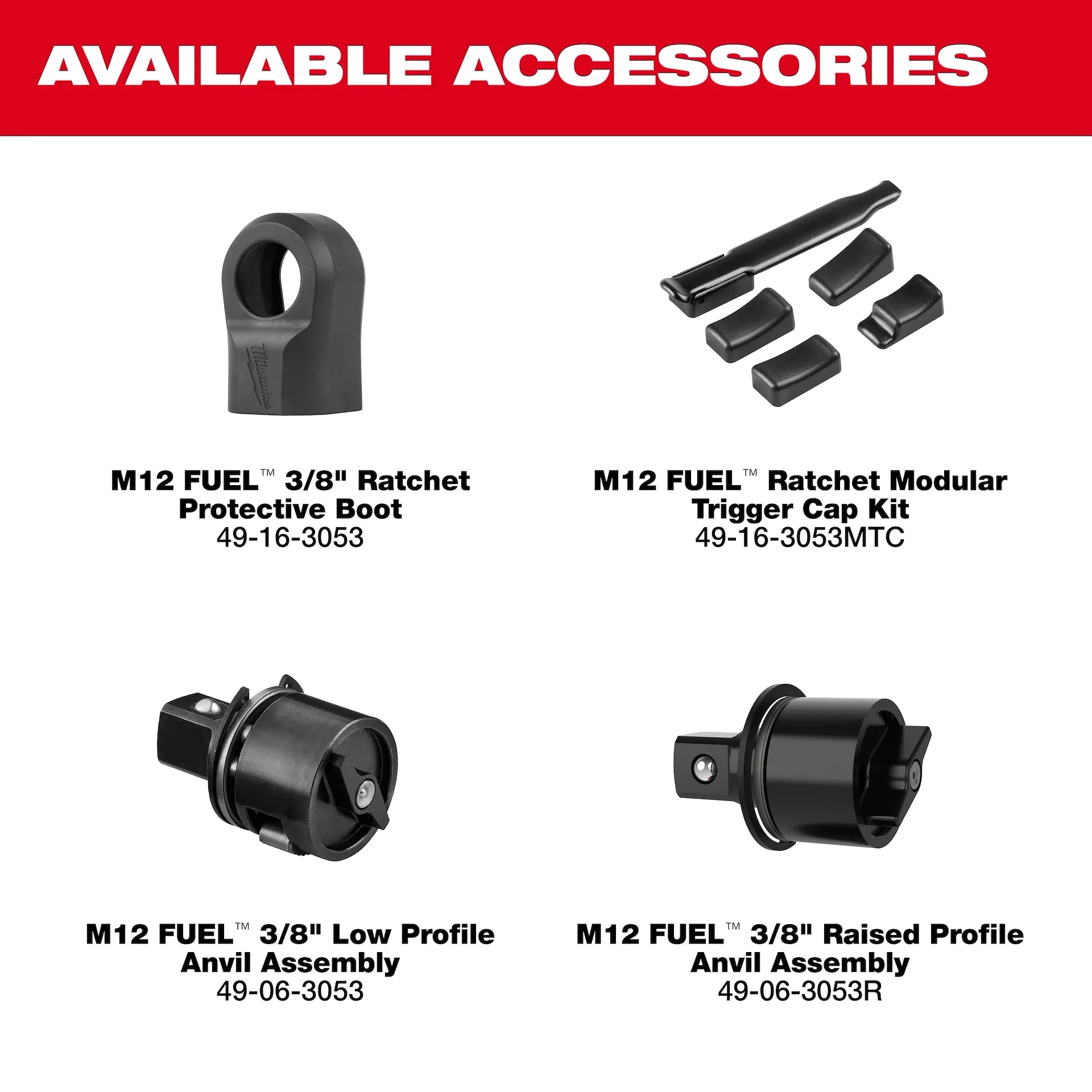 Milwaukee 3053-21 - M12 FUEL™ 3/8" Ratchet Kit