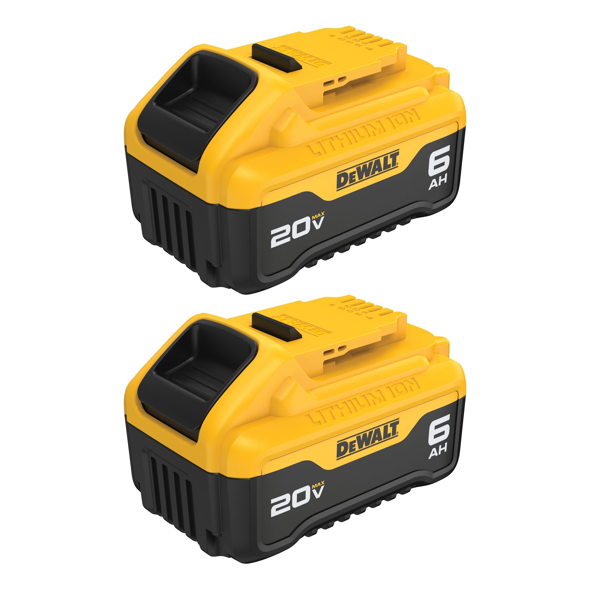 DEWALT DCB206-2-20V MAX* Battery, Premium 6.0Ah Double Pack