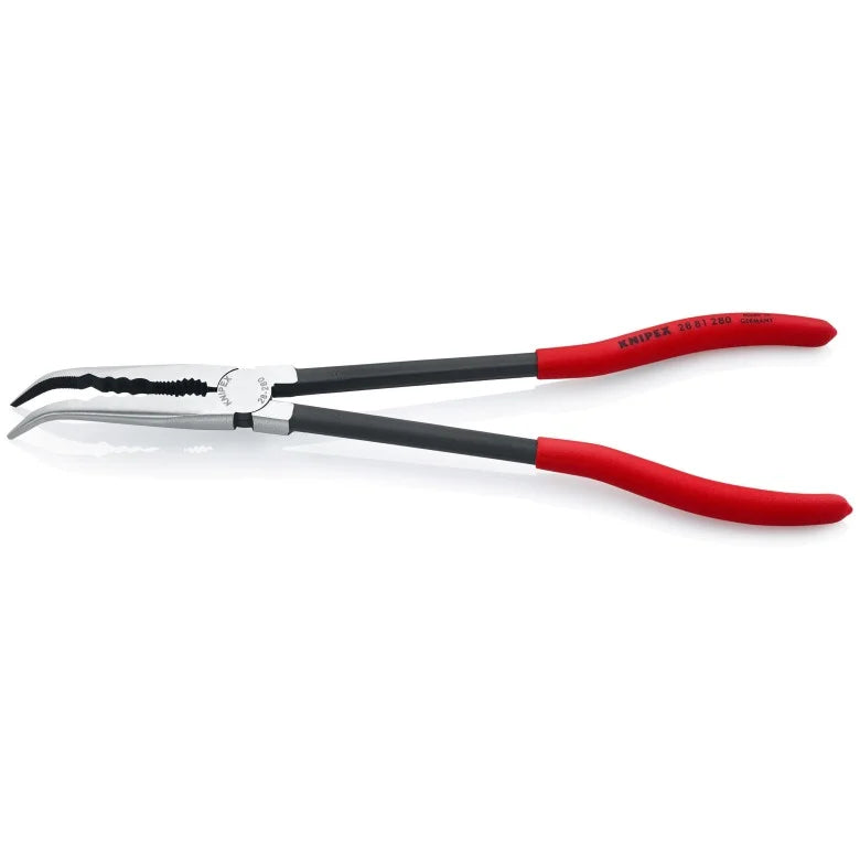 Knipex 2881280SBA - 11" Extra Long Needle-Nose 45° Angled Pliers