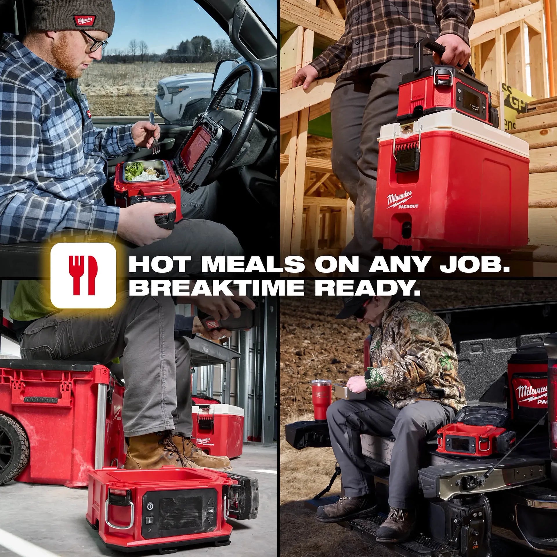Milwaukee 0811-20 - M18™ PACKOUT Compatible Jobsite Lunch Warmer