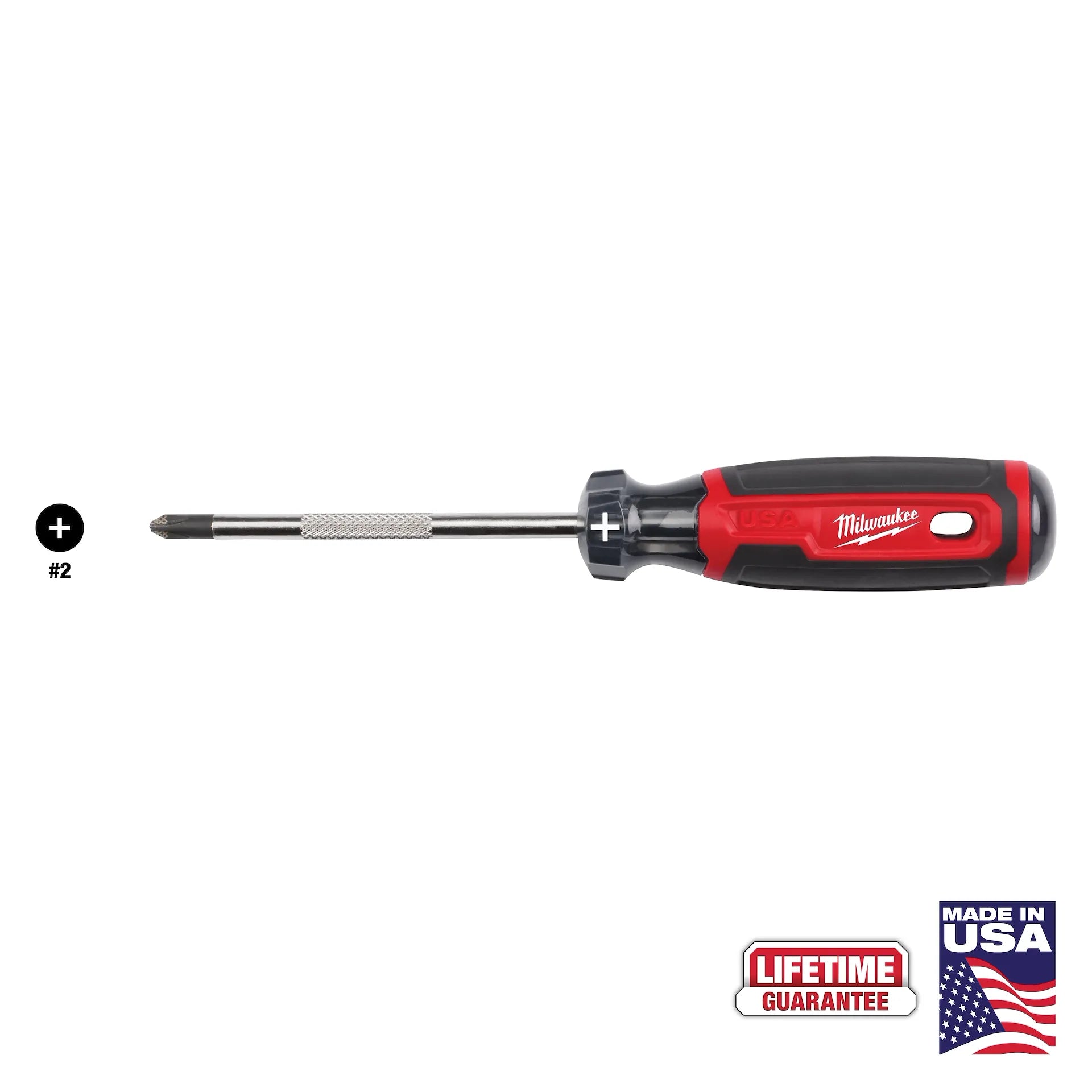 Milwaukee MT202 - #2 Phillips 4" Cushion Grip Screwdriver (USA)