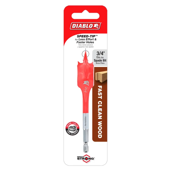 Diablo DSP1040 - 3/4" x 4" Spade Bit for Wood
