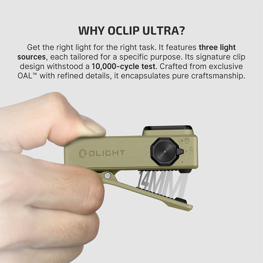 Olight Oclip Ultra Clip-On Magnetic EDC Flashlight