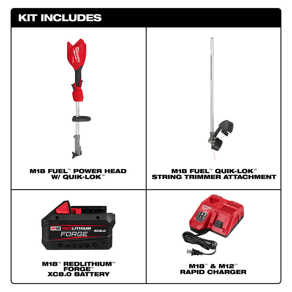 Milwaukee 3016-21ST - M18 FUEL™ String Trimmer w/ QUIK-LOK™ Kit - Wise Line Tools