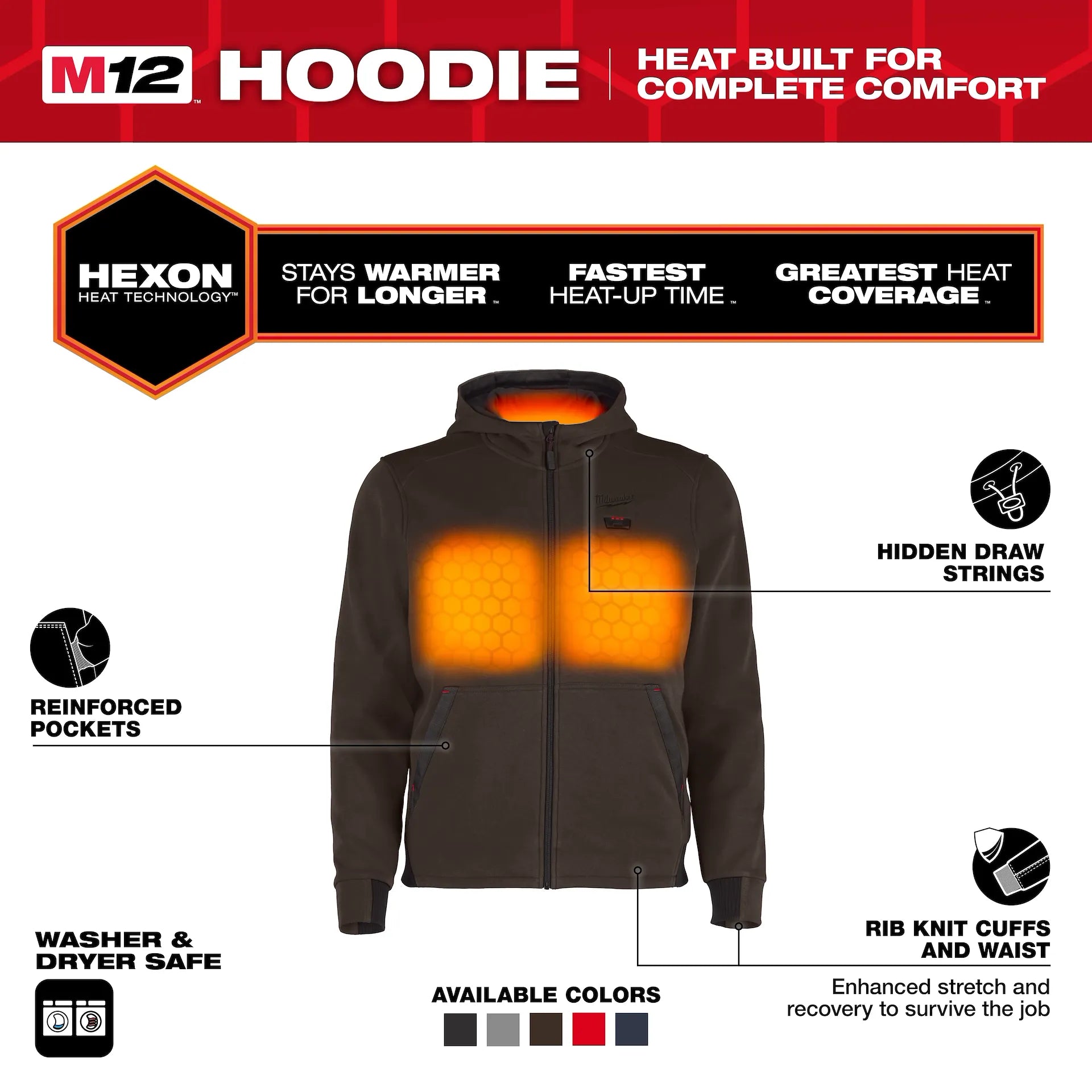 Milwaukee Men's Brown Heated Jacket