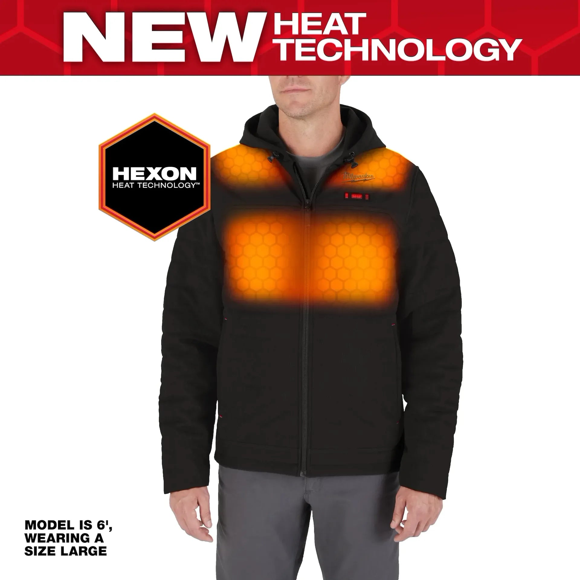 Milwaukee Men's Black AXIS Heated Jacket Kit
