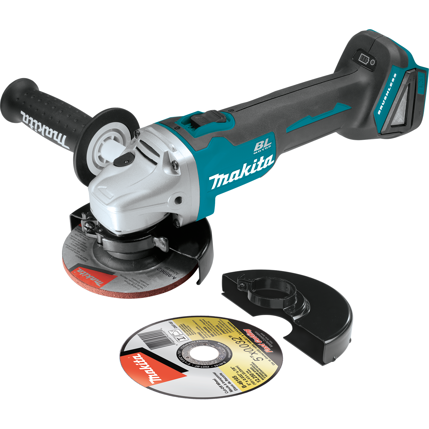 Makita XAG04Z - 18V LXT® Lithium‑Ion Brushless Cordless 4‑1/2” / 5" Cut‑Off/Angle Grinder