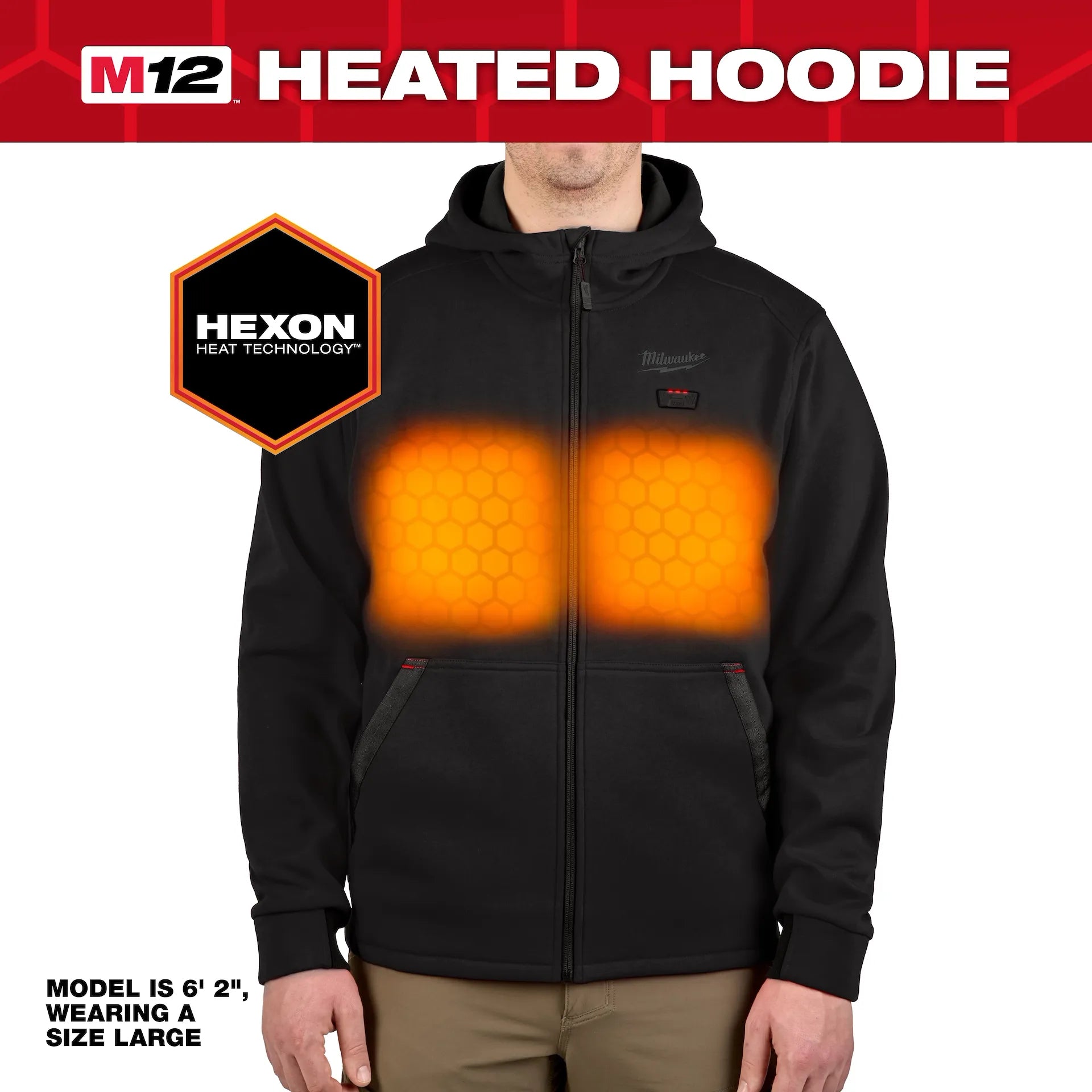 Milwaukee Men's Black Heated Jacket Kit