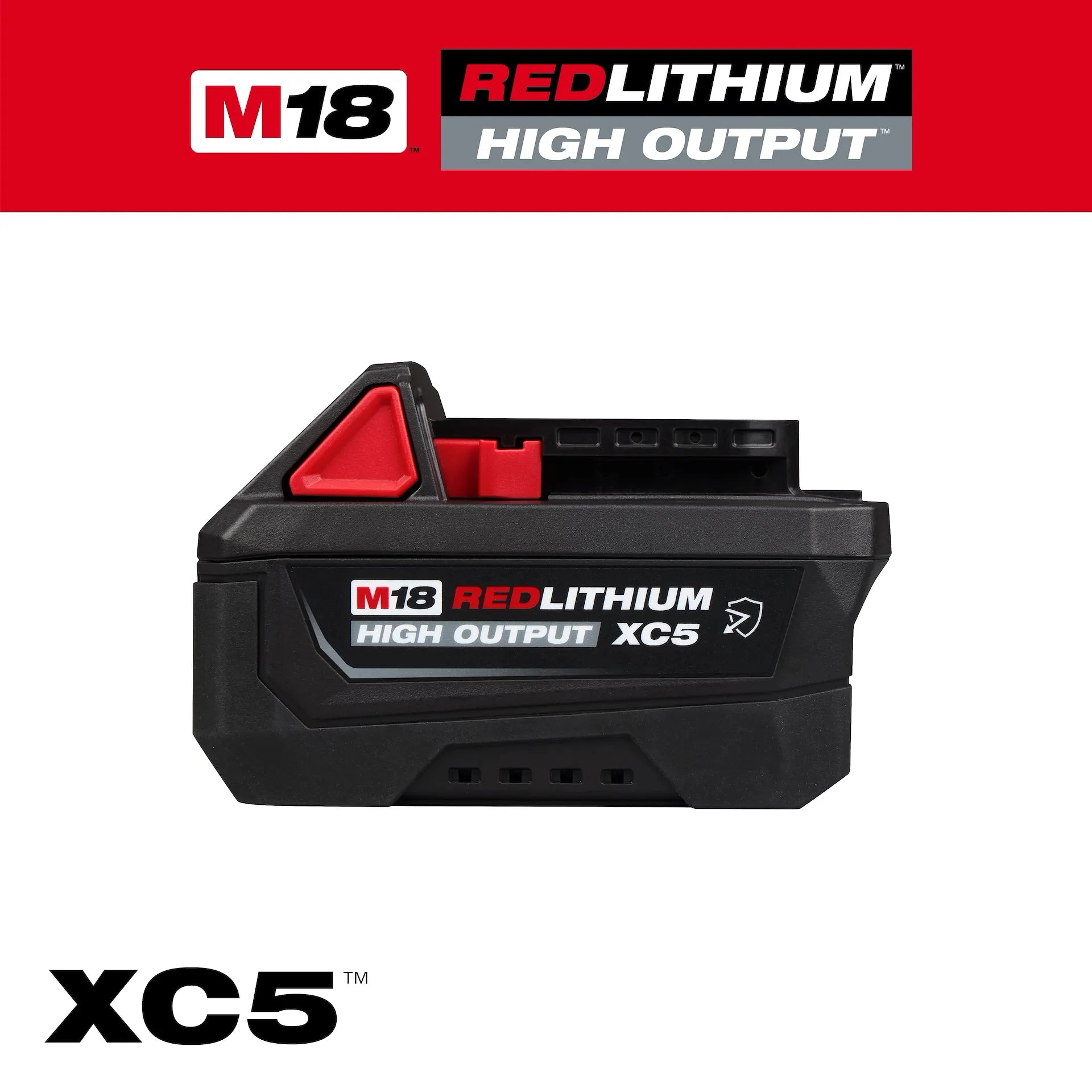 Milwaukee 48-11-1855R - M18™ REDLITHIUM™ HIGH OUTPUT™ XC5™ Resistant Battery Pack
