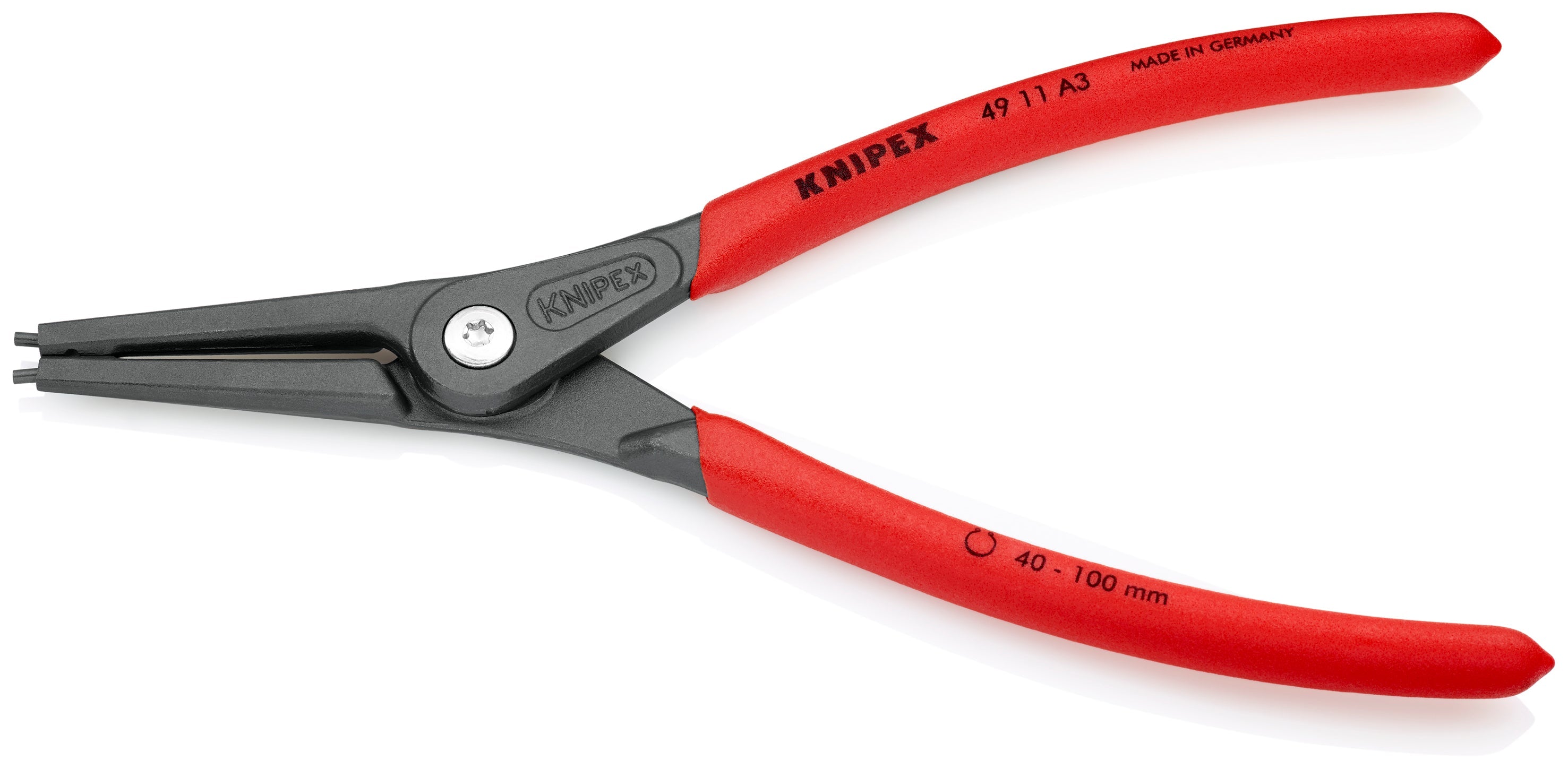 Knipex 4911A3 - 9" External Precision Snap Ring Pliers - Wise Line Tools