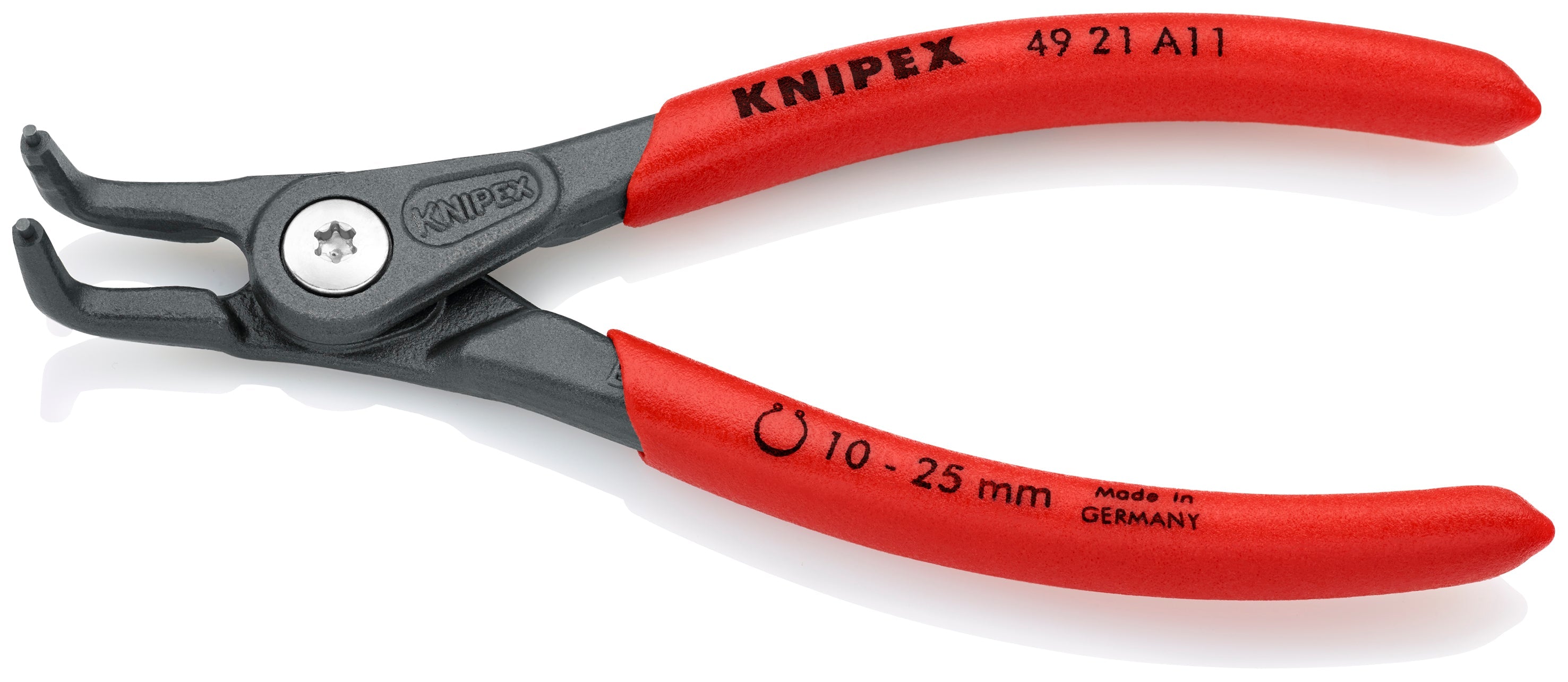 Knipex 4921A11 - 5 1/8" External 90° Angled Precision Snap Ring Pliers - Wise Line Tools