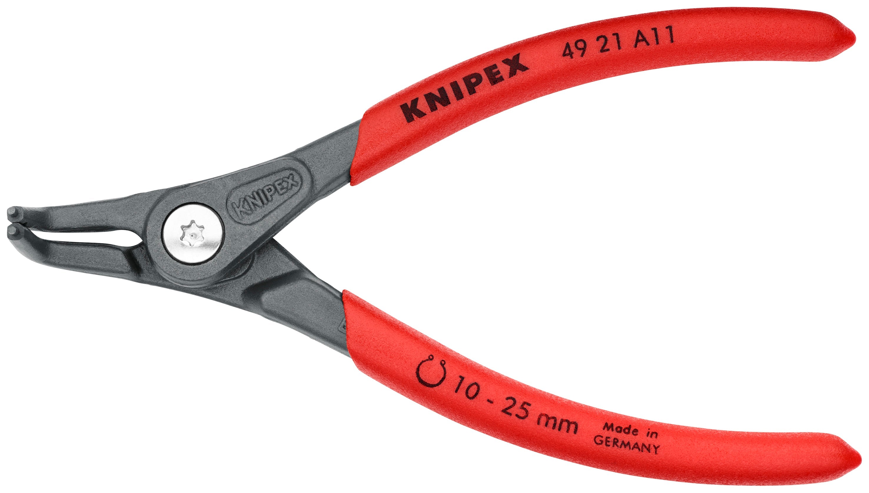 Knipex 4921A11 - 5 1/8" External 90° Angled Precision Snap Ring Pliers - Wise Line Tools