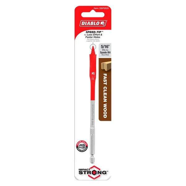 Diablo DSP2020 - 5/16" x 6" Spade Bit for Wood