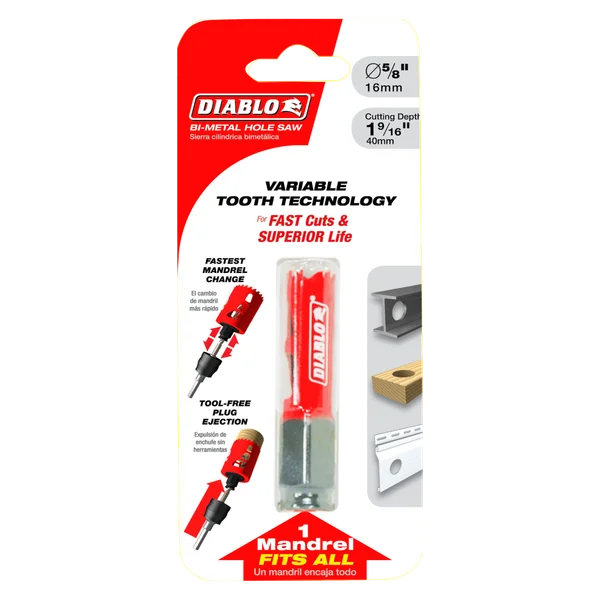 Diablo DHS0625 - 5/8" Bi-Metal Hole Saw