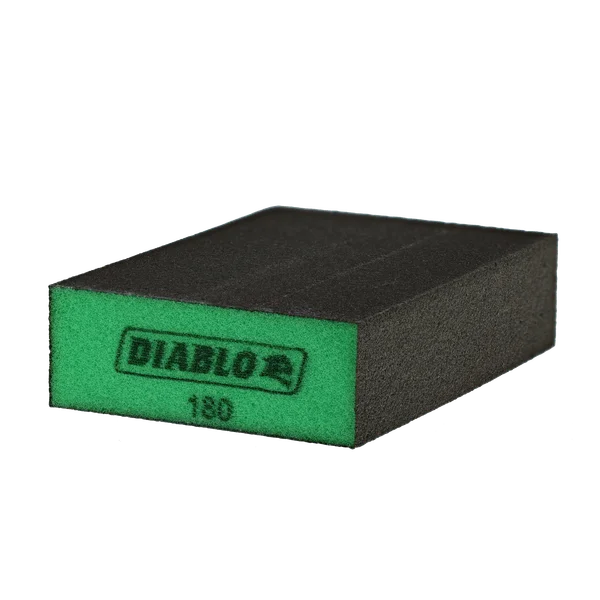 Diablo DFBLBLOSFN04G - 5" x 3" x 1" 60-Grit Large Flat Edge Sanding Sponges (4-pk)