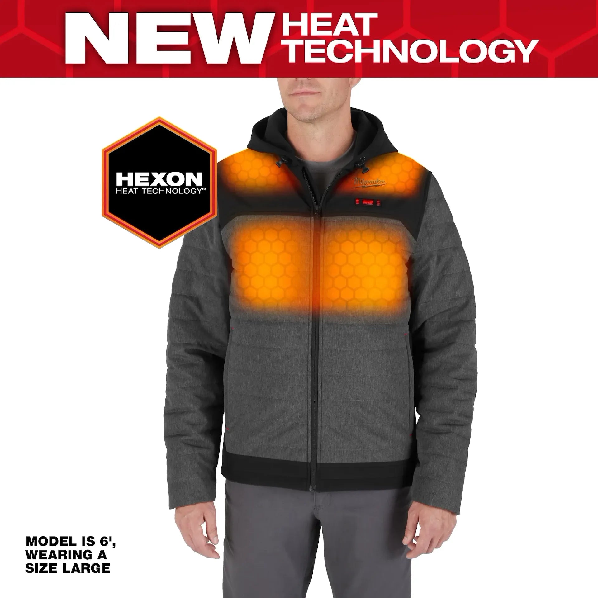 Milwaukee Men's Gray AXIS Heated Jacket Kit