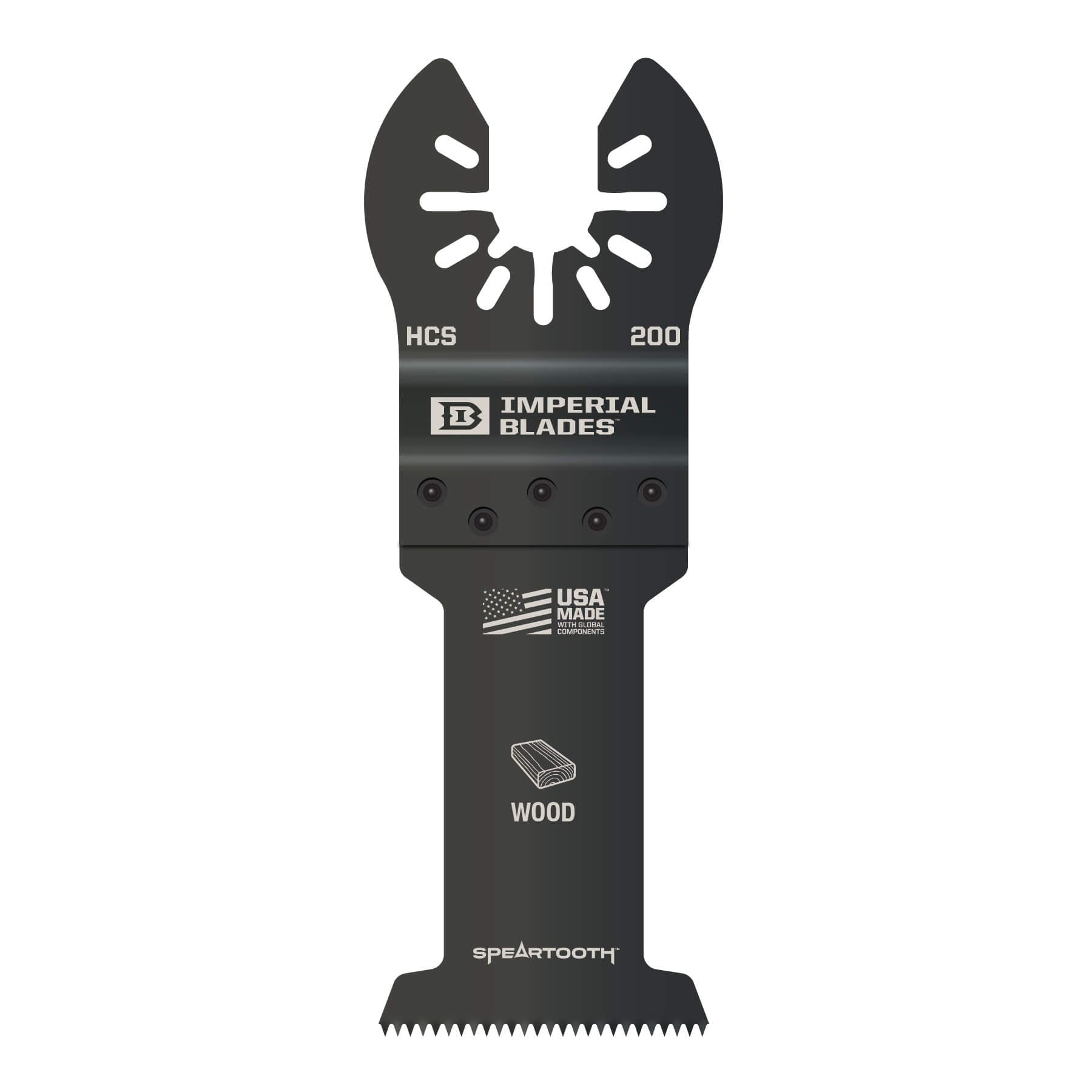 Milwaukee IBOA200-1 - Imperial Blades IBOA200-1 One Fit™ 1-3/8" Speartooth Fast Cut Wood Blade, 1PC IMPERIAL BLADES
