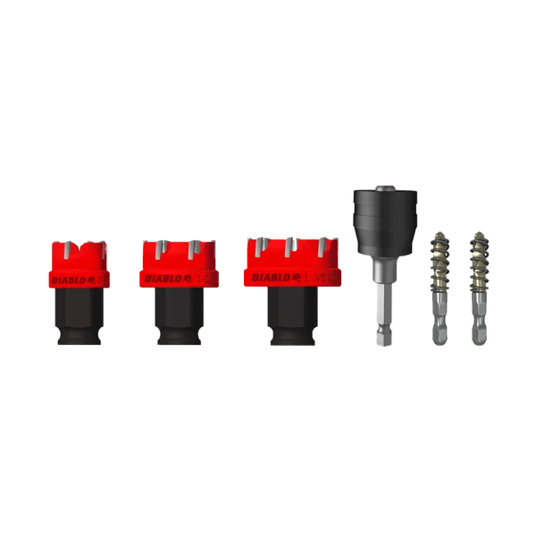 Diablo DHS06CFS - 6 pc Steel Demon™ Carbide Teeth Hole Cutter Set (6-pc)