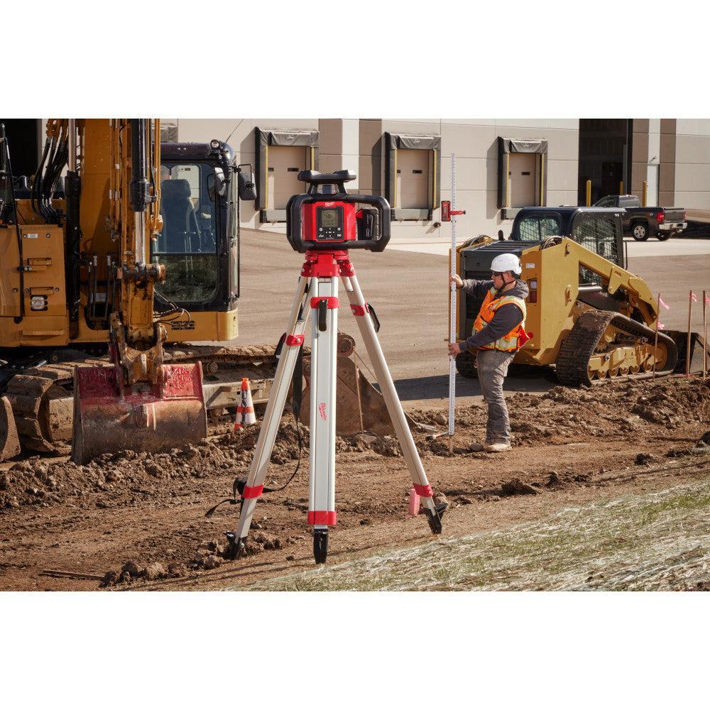 Milwaukee 3704-21 - M18™ Red Exterior Dual Slope Rotary Laser Level Kit w/ Receiver & Remote - Wise Line Tools
