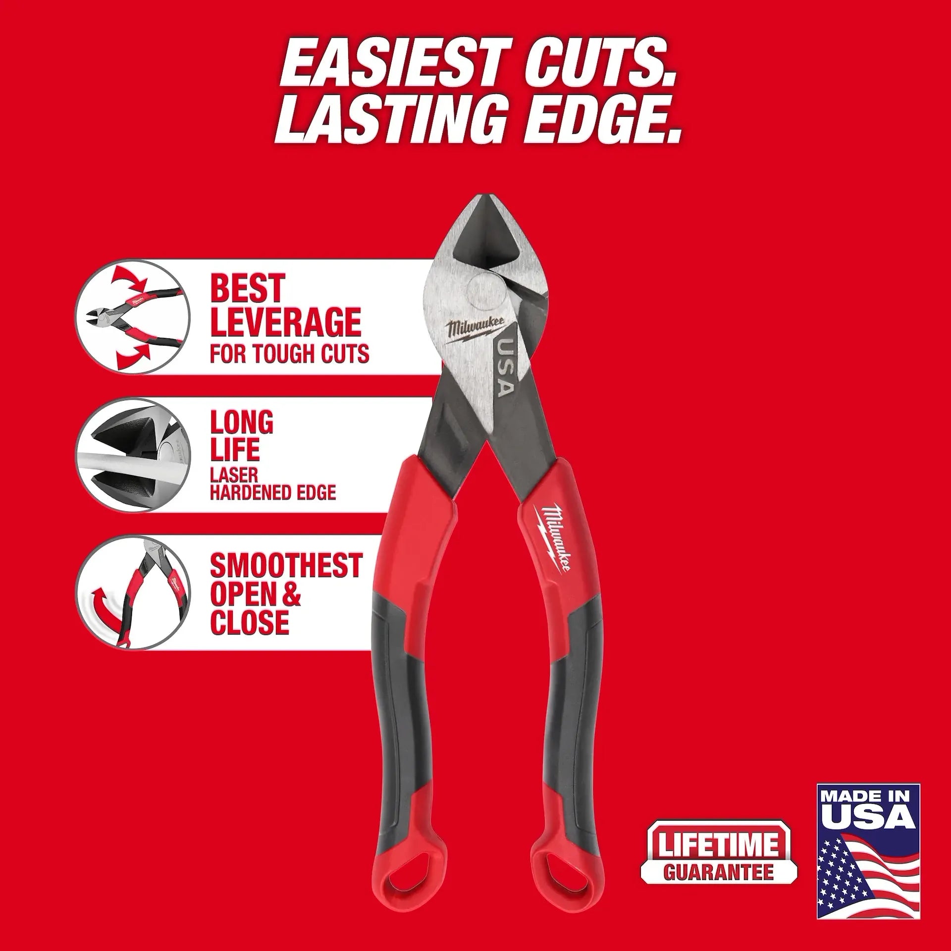 Milwaukee MT556 - 6" Diagonal Cutting Pliers (USA)