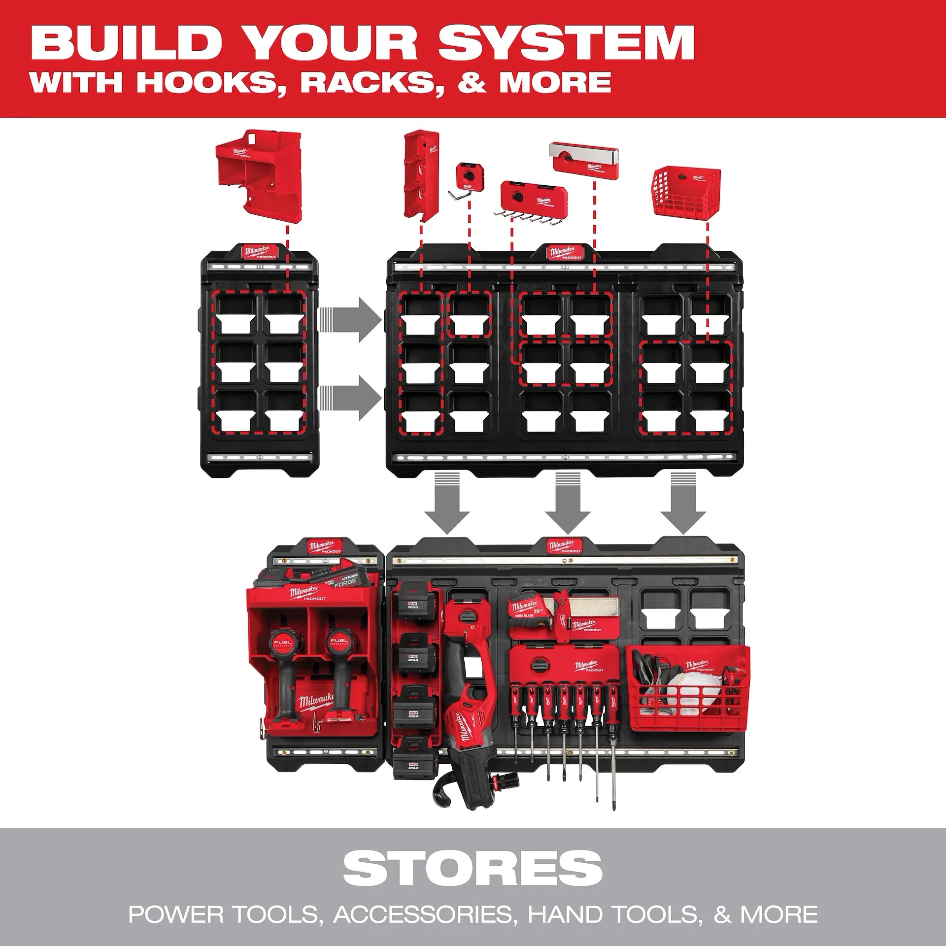 Milwaukee 48-22-8342 - PACKOUT Compact Wall Basket