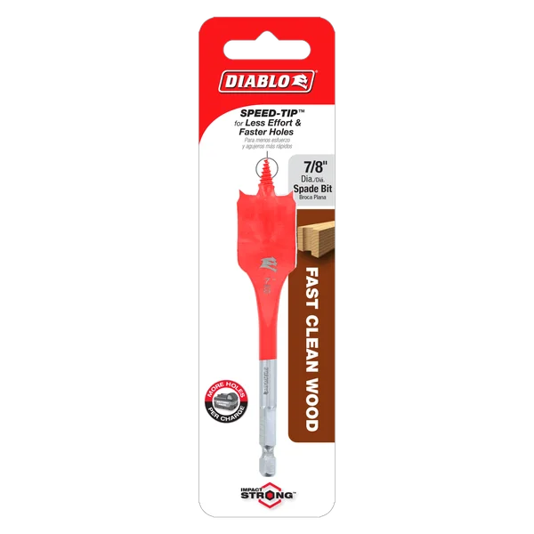 Diablo DSP1050 - 7/8" x 4" Spade Bit for Wood