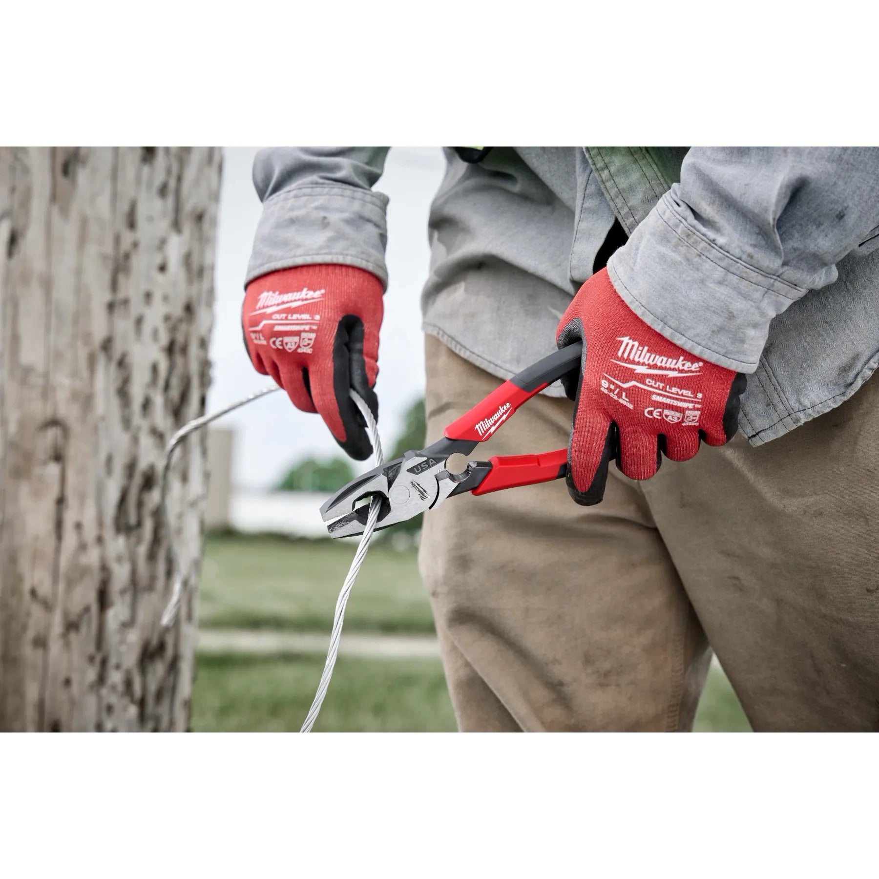 Milwaukee MT550T - 9" Lineman's Comfort Grip Pliers (USA)