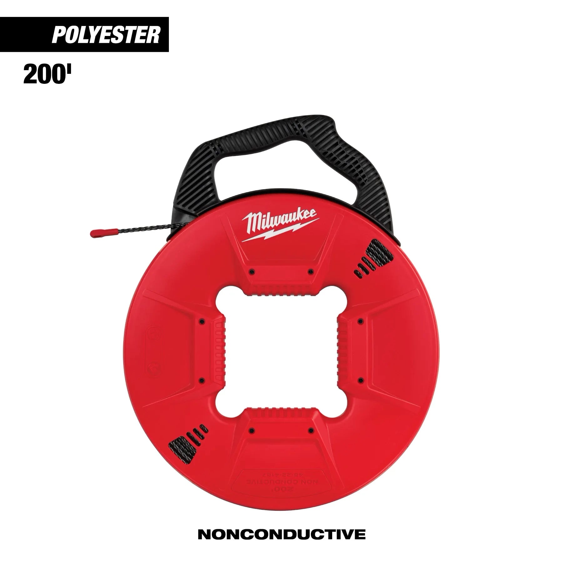 Milwaukee 48-22-4197 - 200' Polyester Fish Tape w/ Flexible Metal Leader