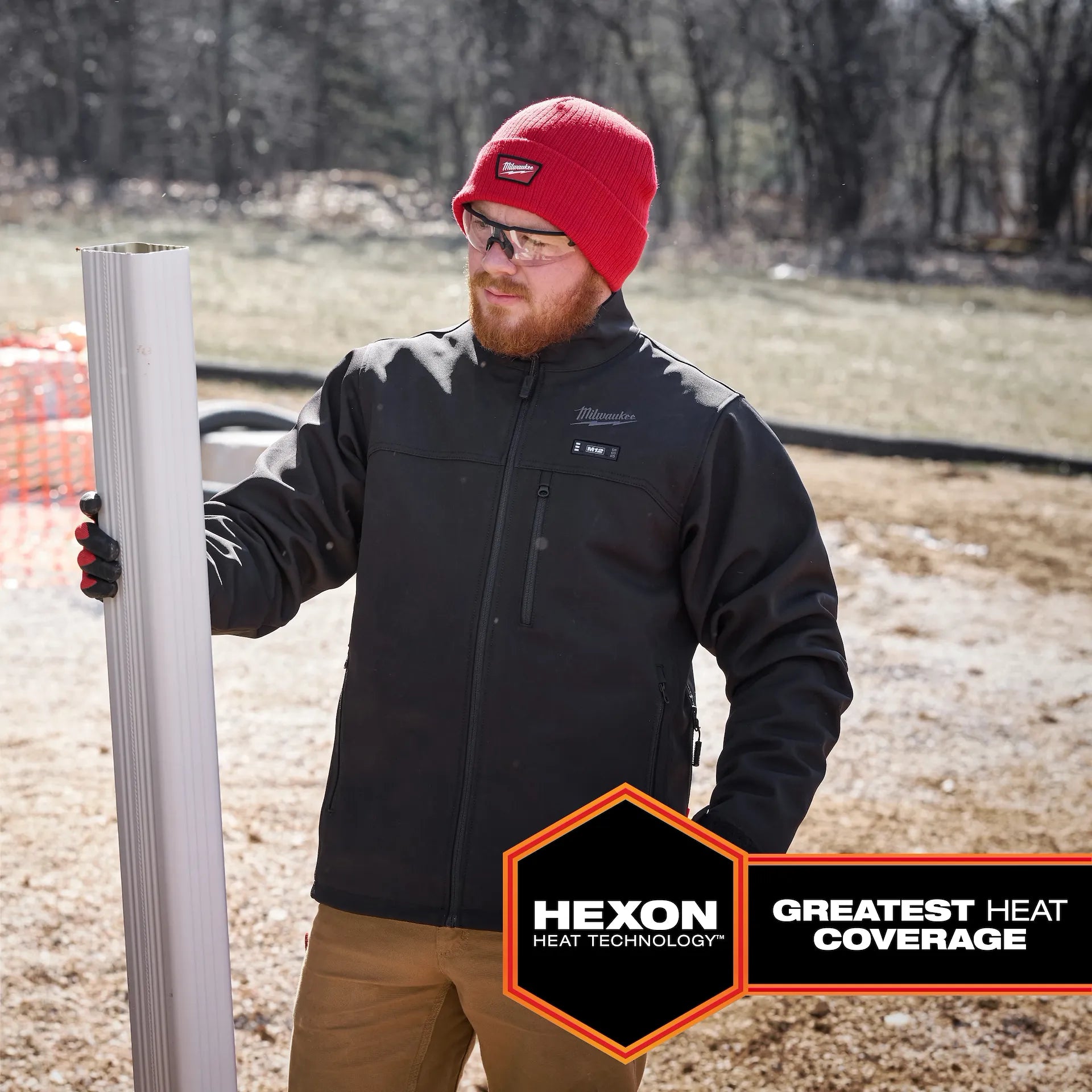 Milwaukee Men's Red TOUGHSHELL Heated Work Jacket Kit