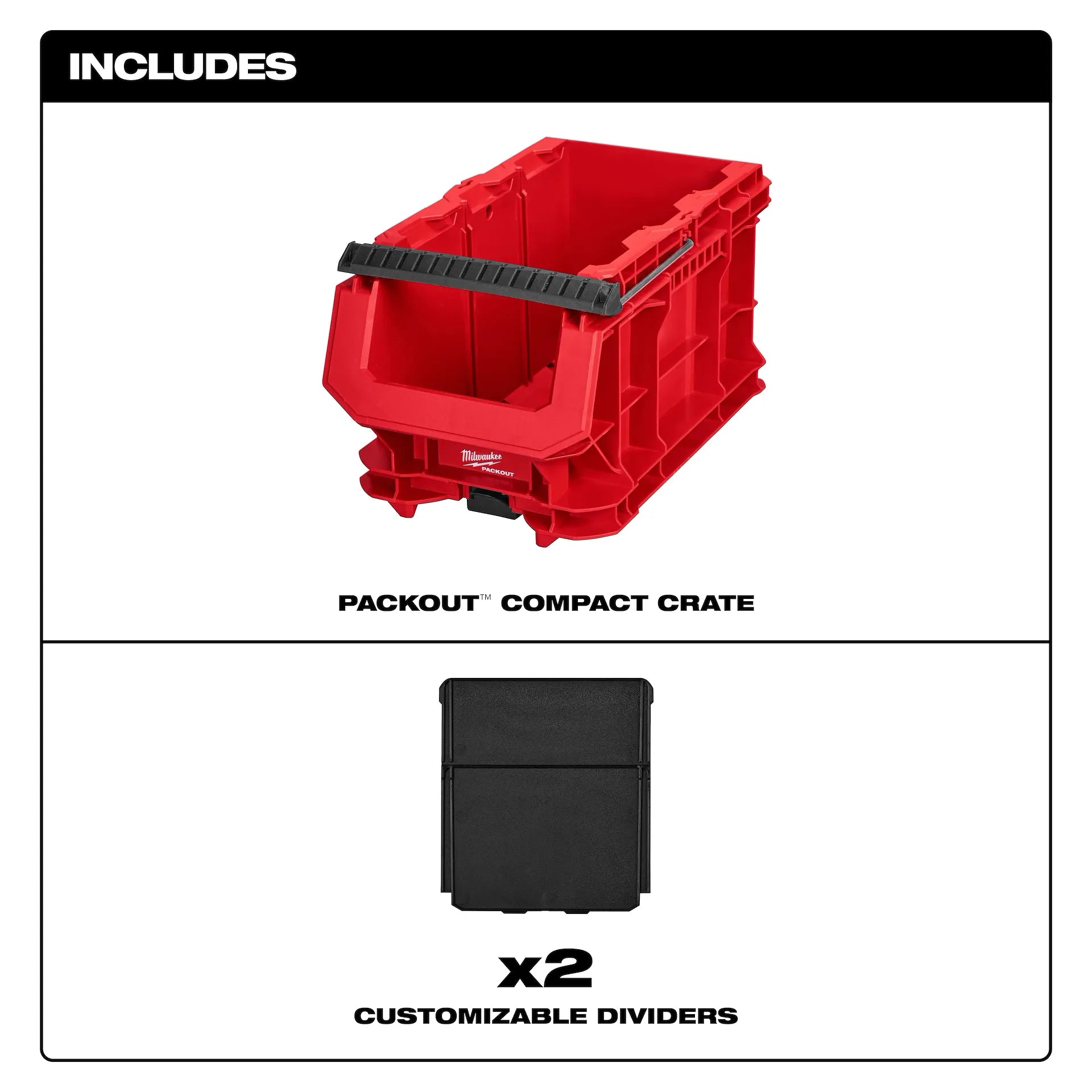 Milwaukee 48-22-8437 - PACKOUT™ Compact Crate