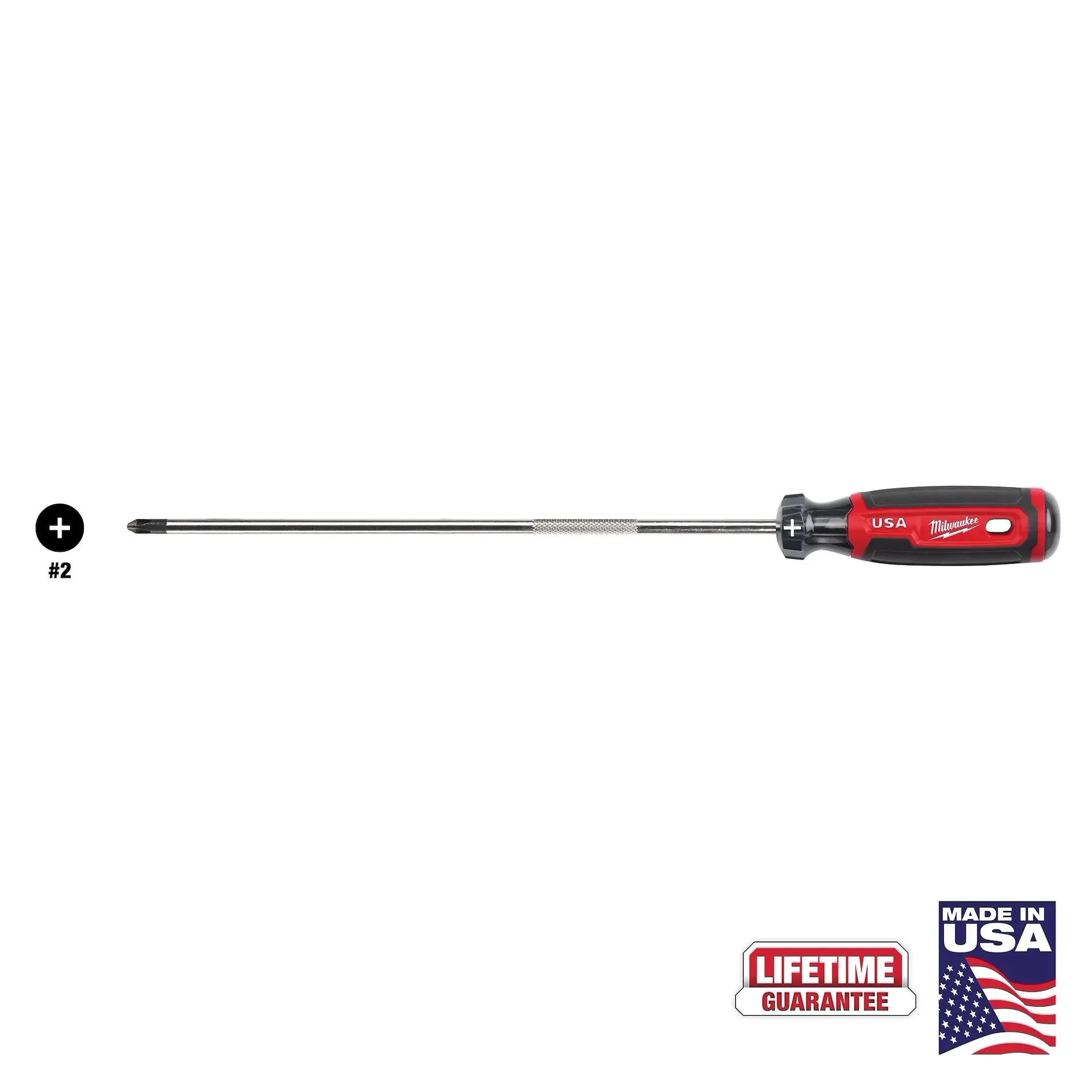 Milwaukee MT204 - #2 Phillips 10" Cushion Grip Screwdriver (USA)