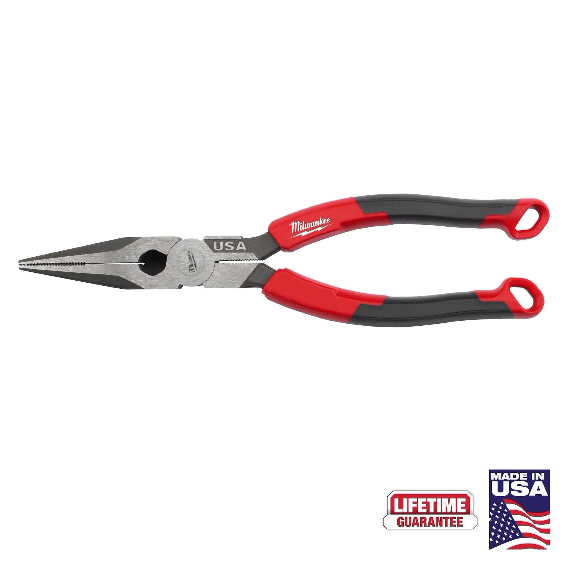Milwaukee MT555 - 8" Long Nose Comfort Grip Pliers (USA)