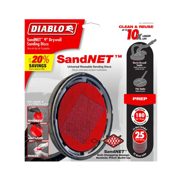 Diablo 9" Sand Demon™ 180-Grit Sanding Discs for Drywall